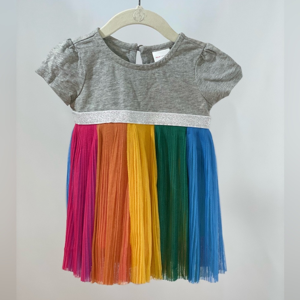 Rainbow dress Hanna Andersson 6 12 mo